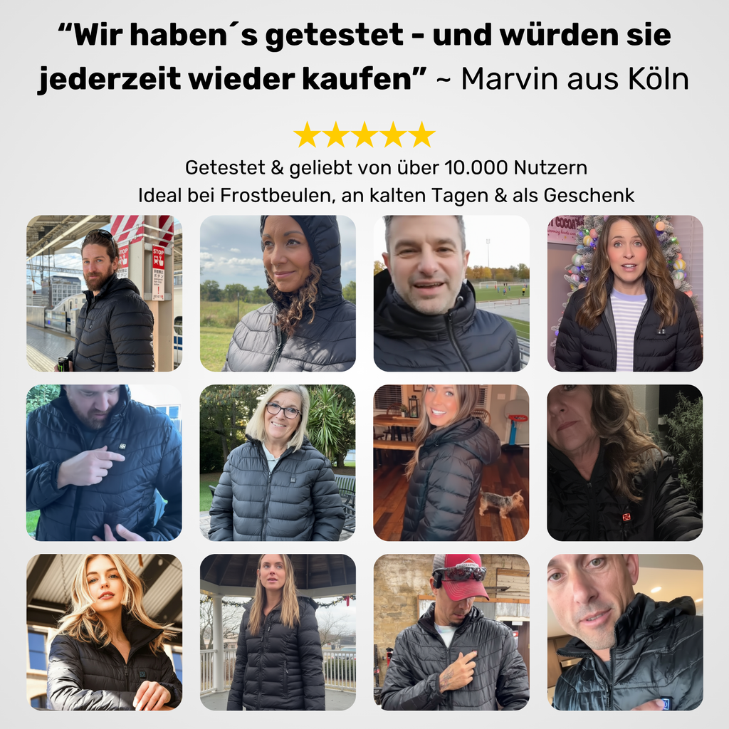 Beheizte Jacke