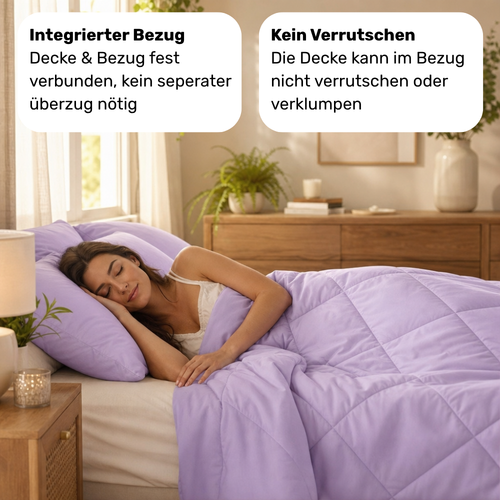 Duné Everyday Bettdecke - 2-in-1 Ganzjahresdecke. Ohne Bettwäsche & schnelltrocknend